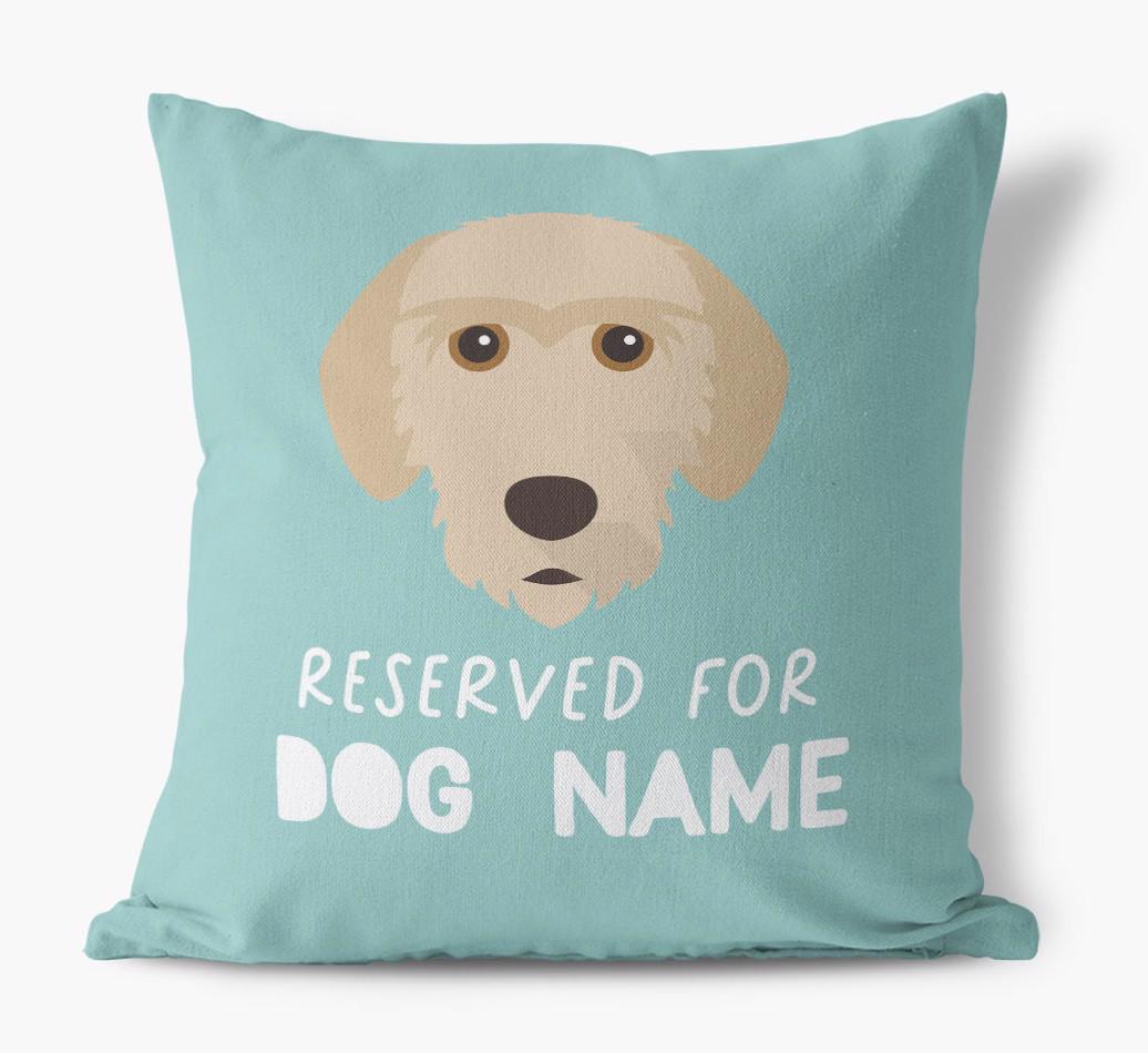 Reserved For: Personalized {breedFullName} Canvas Pillow