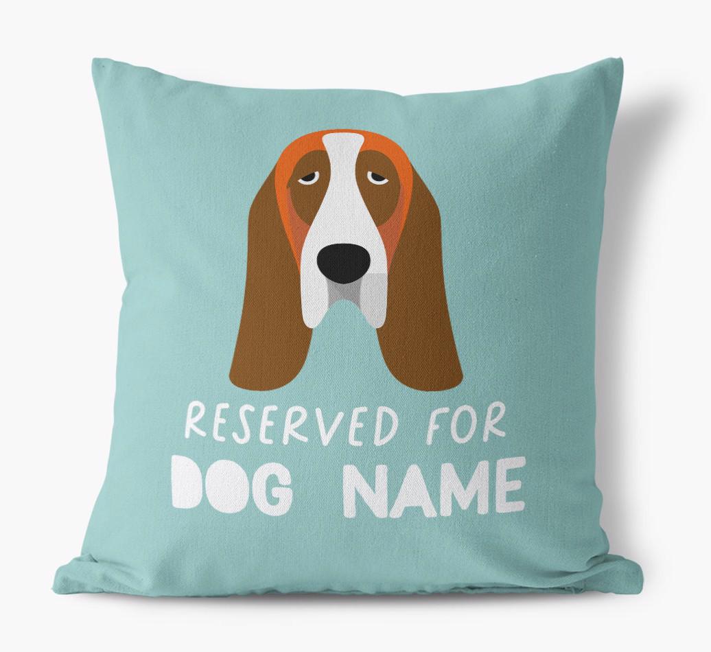 Reserved For: Personalized {breedFullName} Canvas Pillow