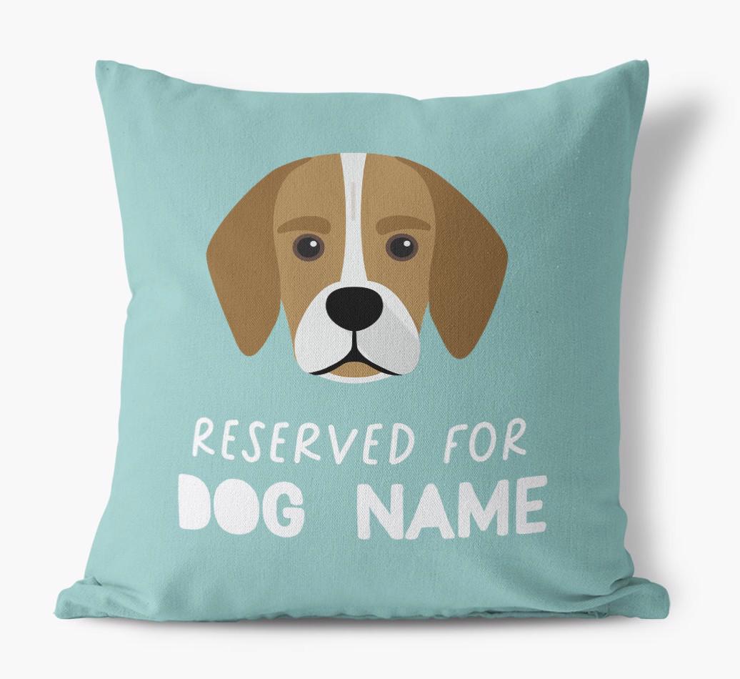 Reserved For: Personalized {breedFullName} Canvas Pillow