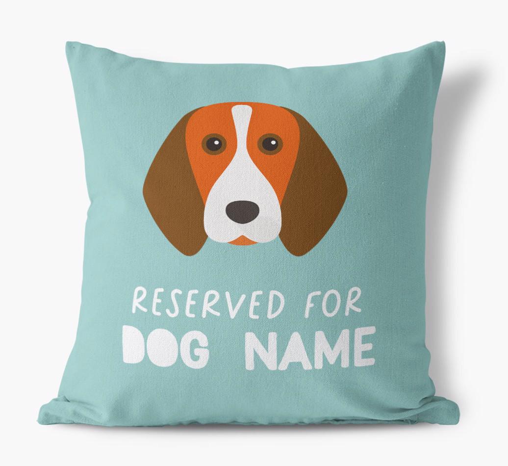Reserved For: Personalized {breedFullName} Canvas Pillow