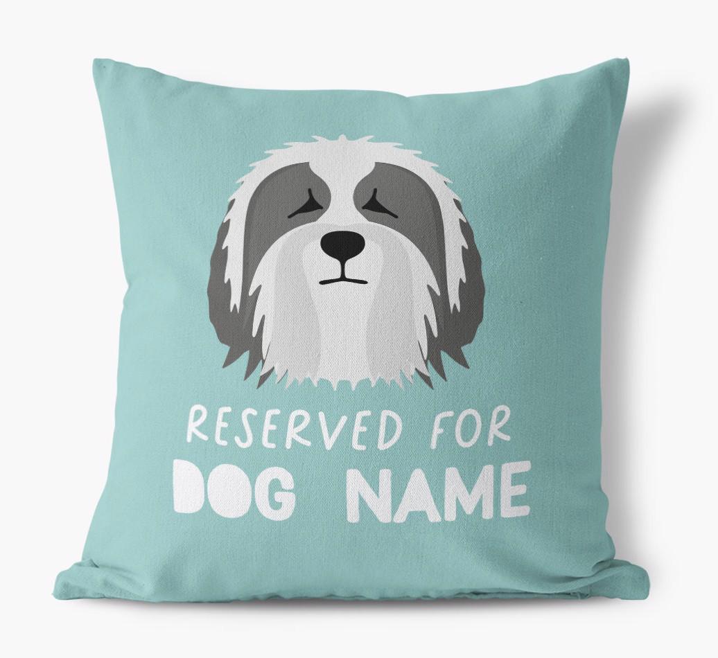 Reserved For: Personalized {breedFullName} Canvas Pillow