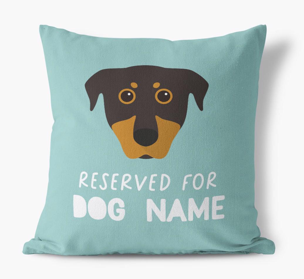 Reserved For: Personalized {breedFullName} Canvas Pillow