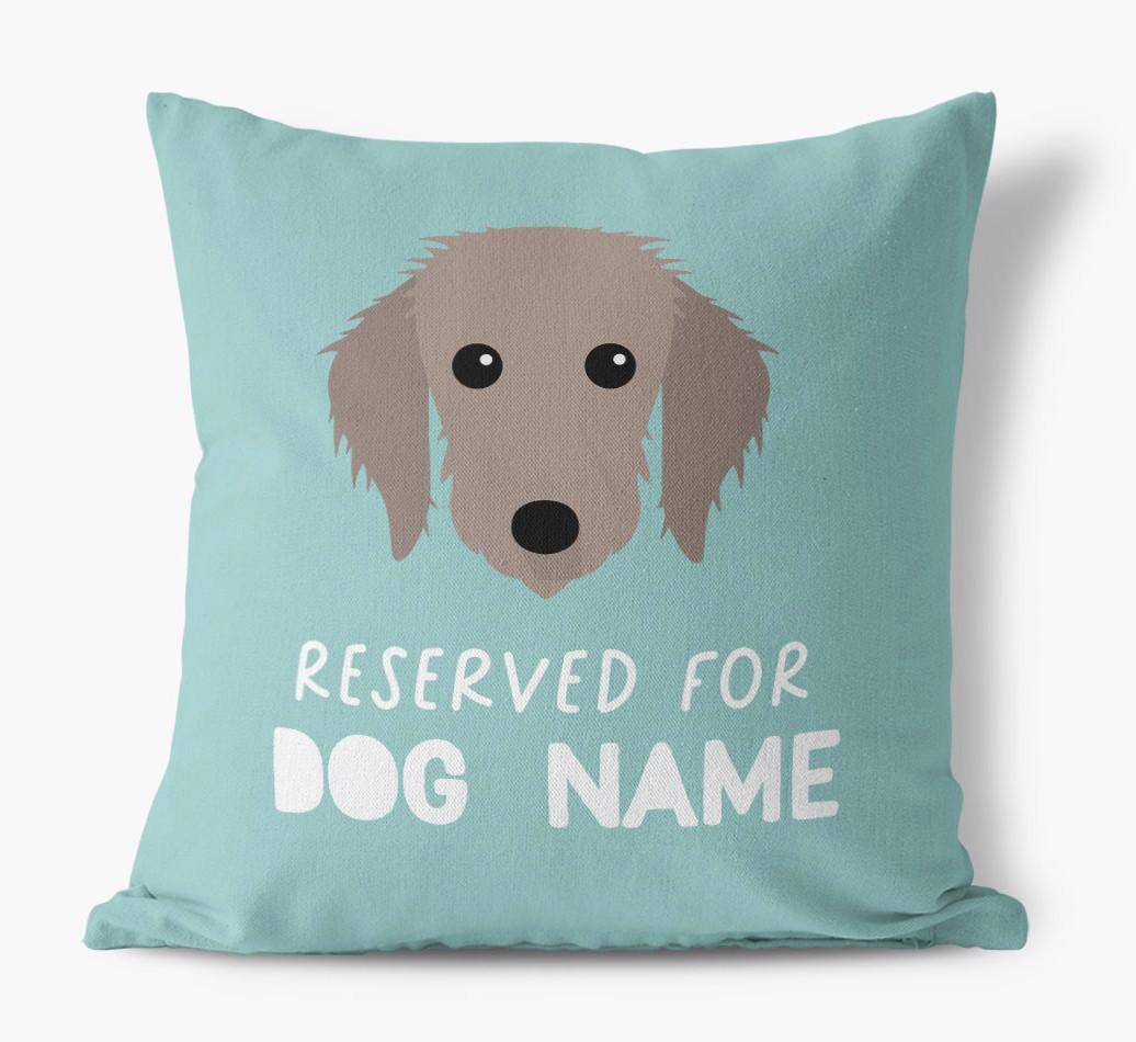 Reserved For: Personalized {breedFullName} Canvas Pillow
