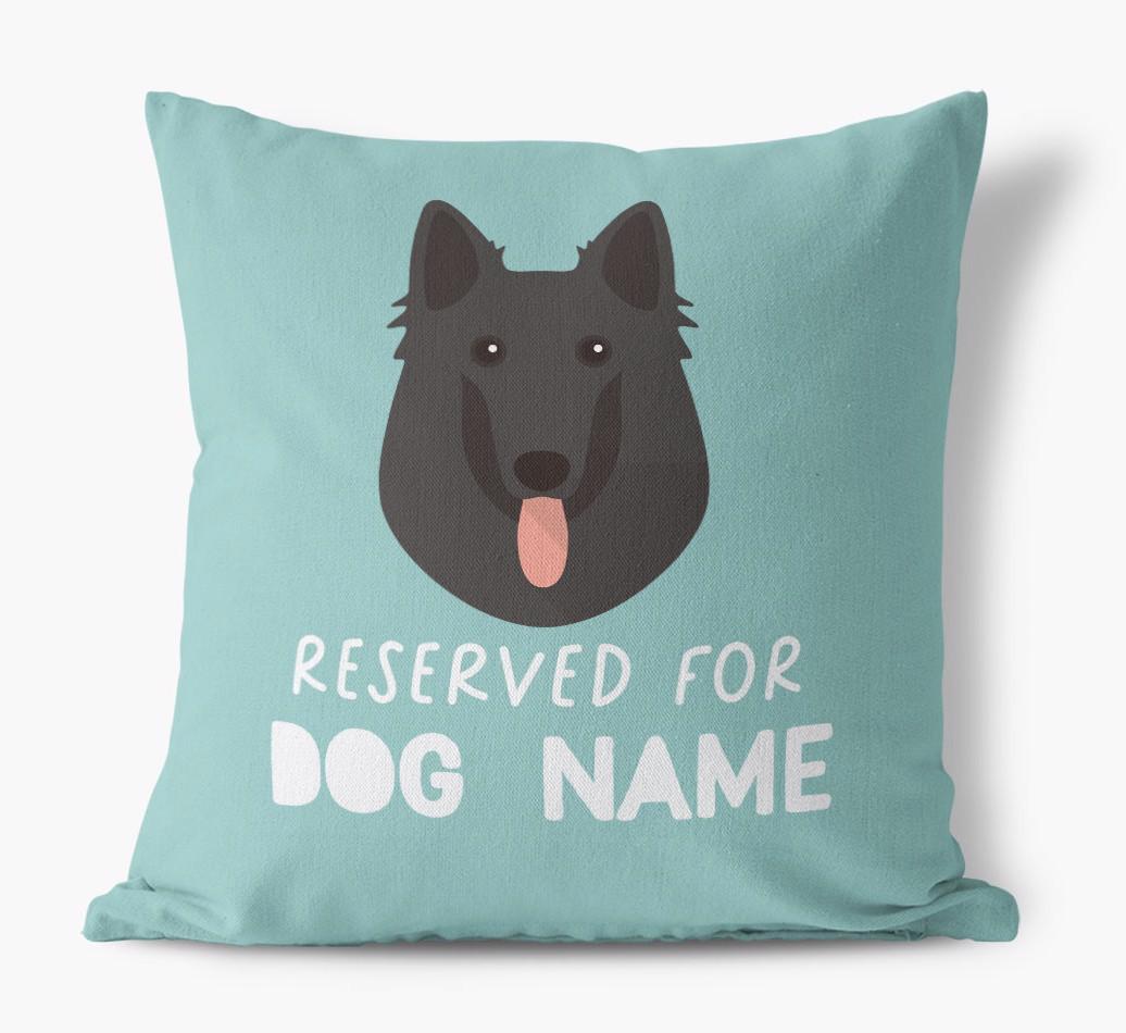 Reserved For: Personalized {breedFullName} Canvas Pillow