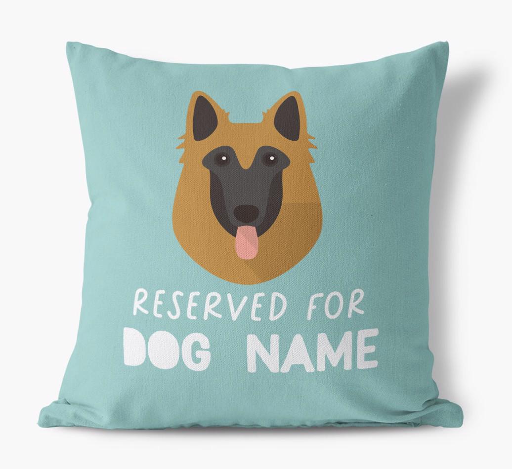 Reserved For: Personalized {breedFullName} Canvas Pillow
