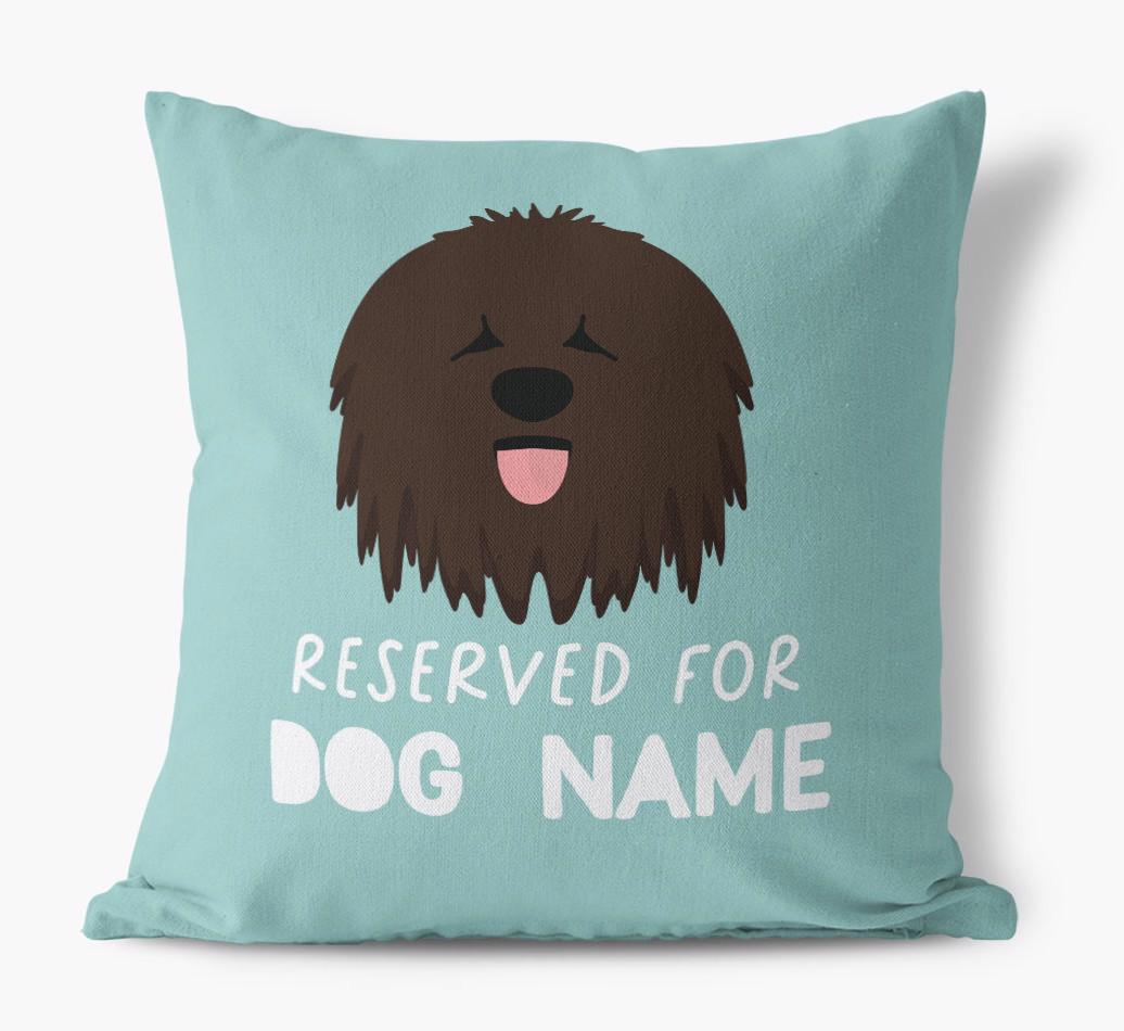Reserved For: Personalized {breedFullName} Canvas Pillow