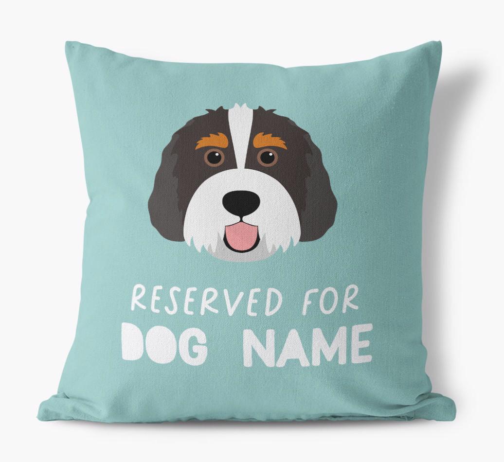 Reserved For: Personalized {breedFullName} Canvas Pillow
