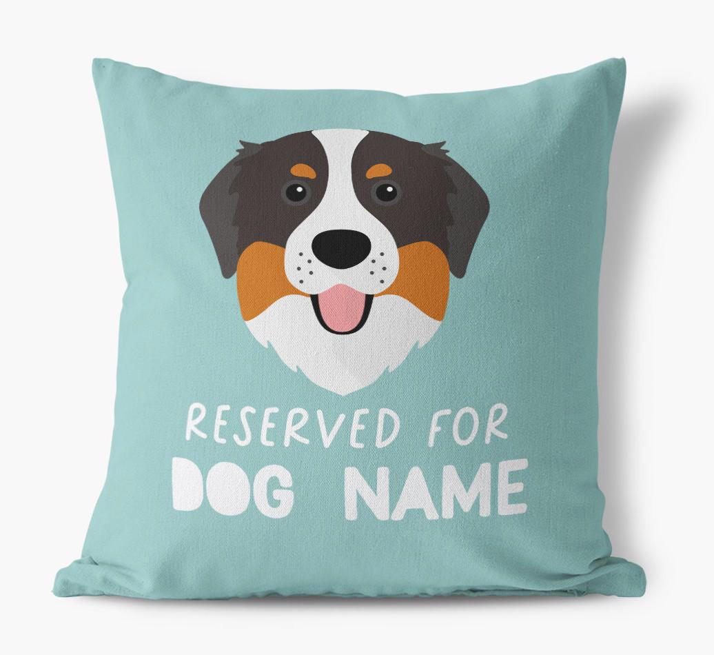 Reserved For: Personalized {breedFullName} Canvas Pillow