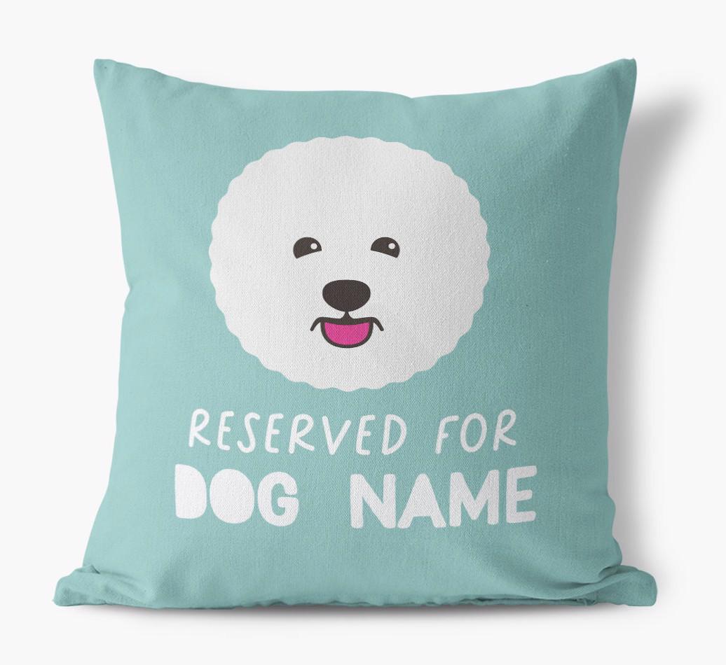 Reserved For: Personalized {breedFullName} Canvas Pillow