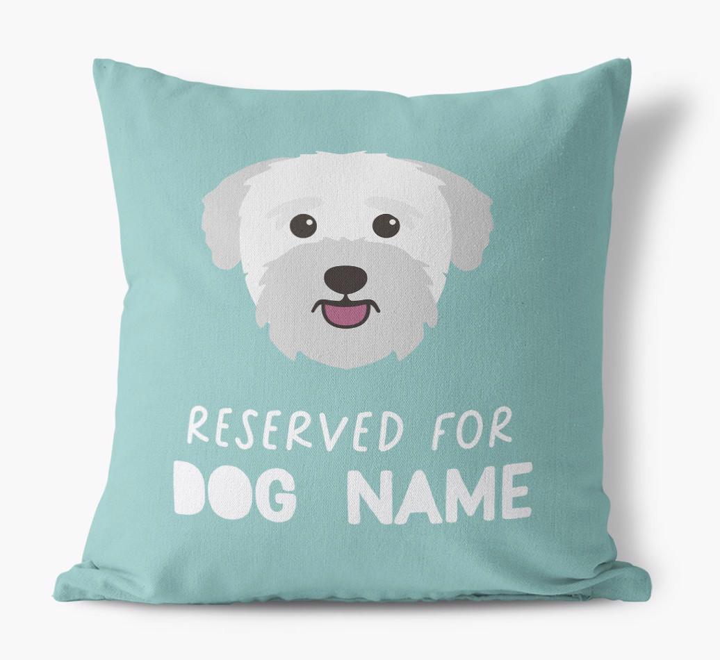 Reserved For: Personalized {breedFullName} Canvas Pillow