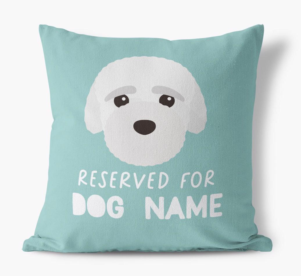 Reserved For: Personalized {breedFullName} Canvas Pillow