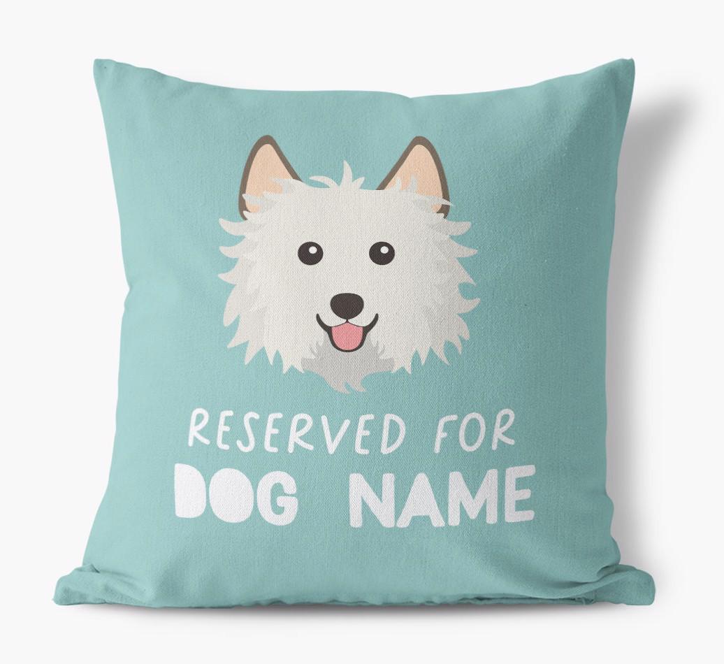 Reserved For: Personalized {breedFullName} Canvas Pillow