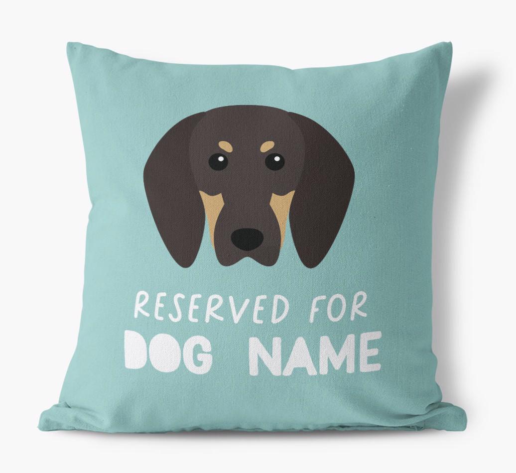 Reserved For: Personalized {breedFullName} Canvas Pillow