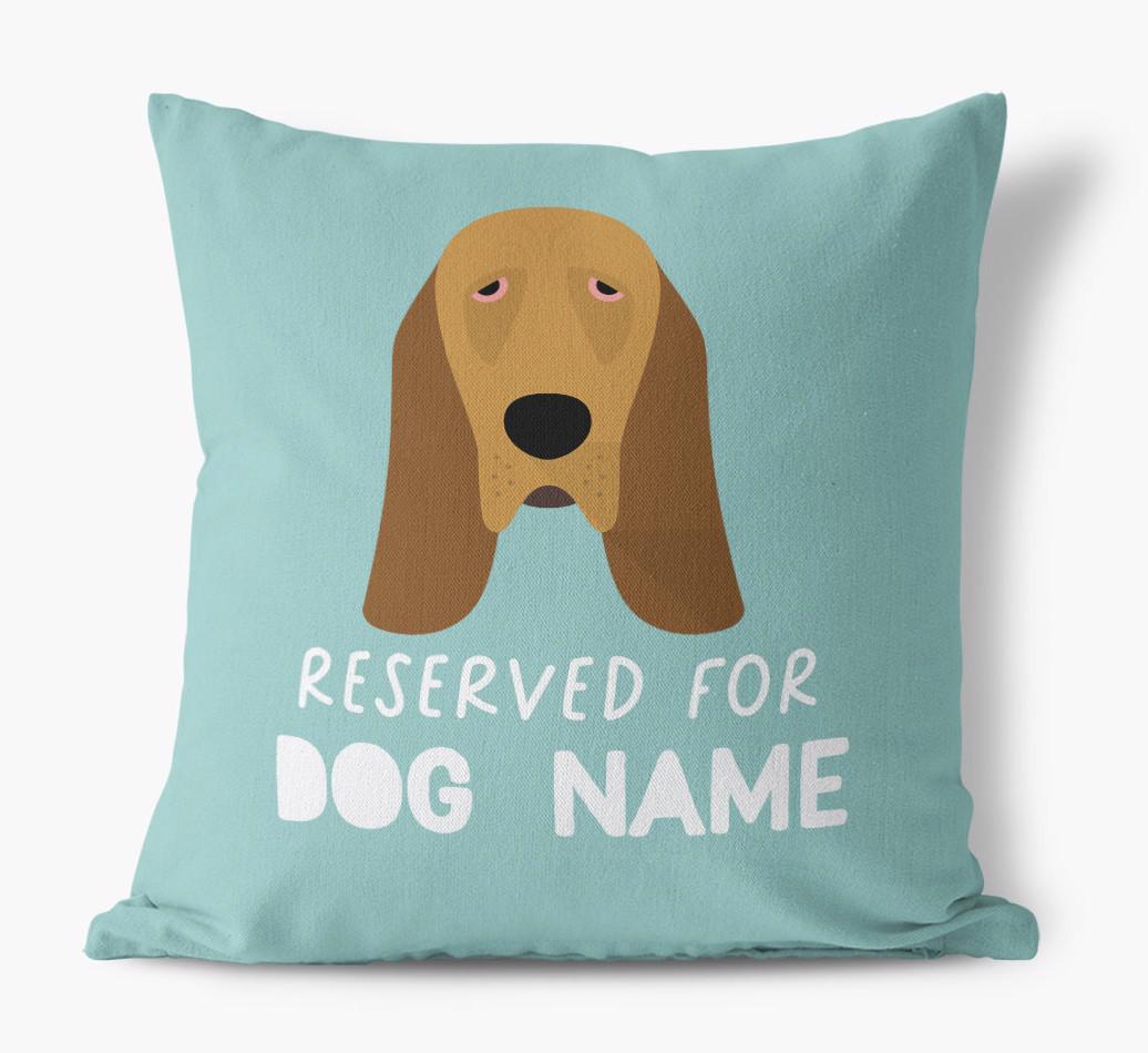 Reserved For: Personalized {breedFullName} Canvas Pillow