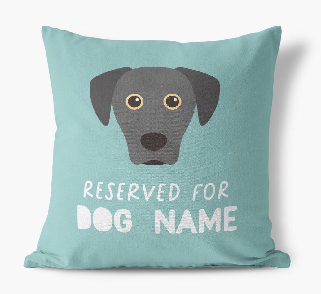 Reserved For: Personalized {breedFullName} Canvas Pillow
