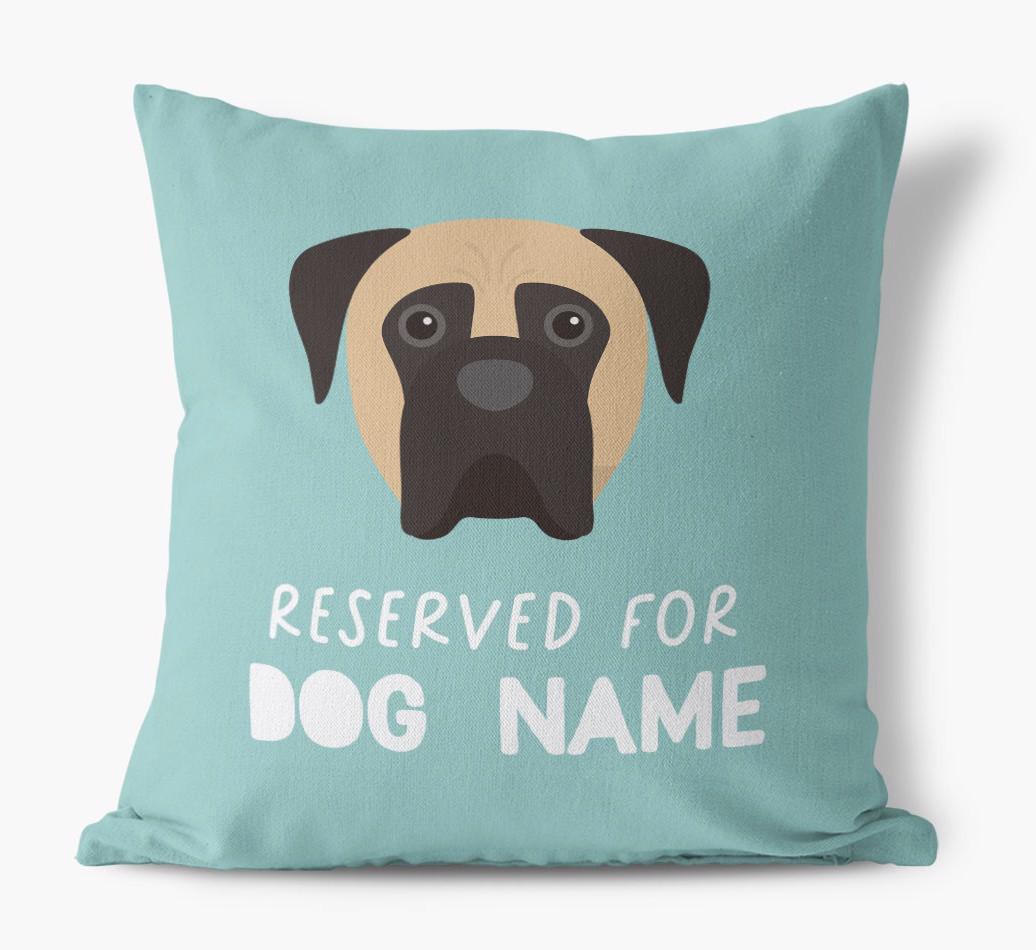 Reserved For: Personalized {breedFullName} Canvas Pillow
