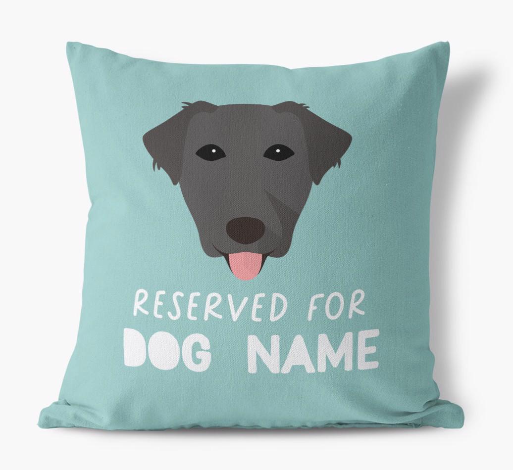Reserved For: Personalized {breedFullName} Canvas Pillow