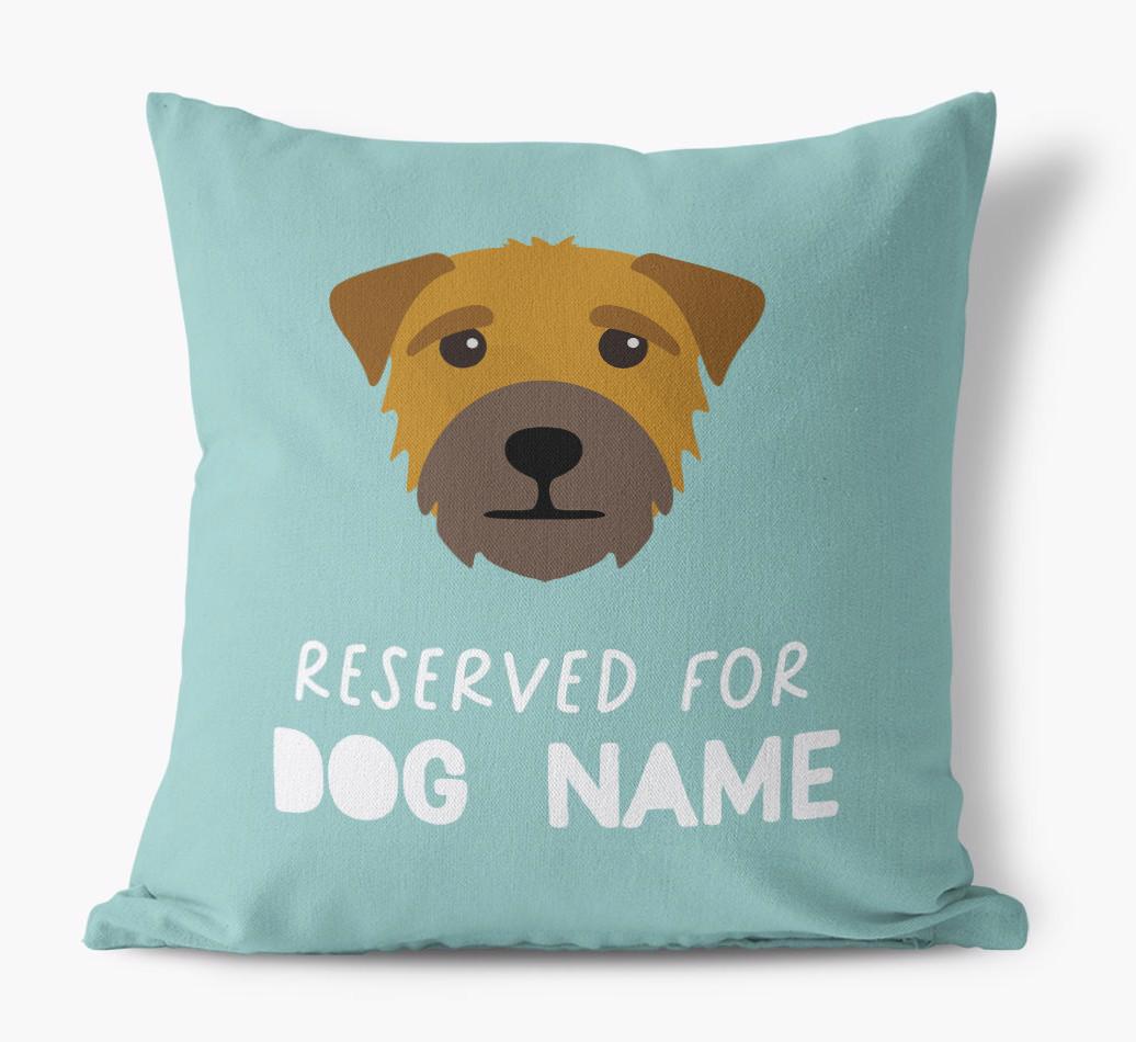 Reserved For: Personalized {breedFullName} Canvas Pillow