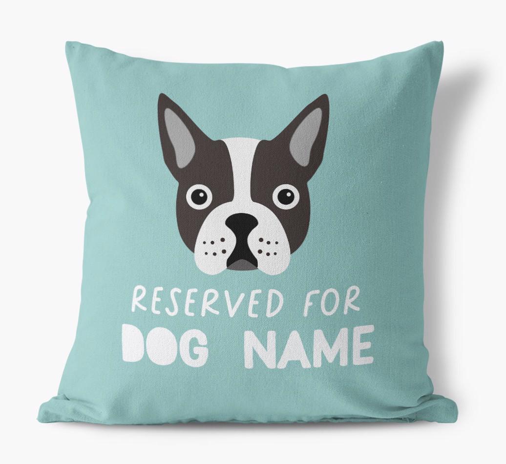 Reserved For: Personalized {breedFullName} Canvas Pillow