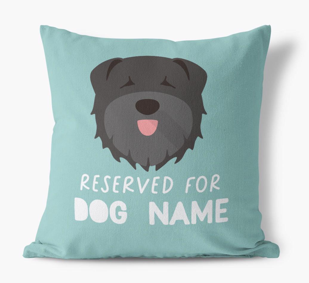 Reserved For: Personalized {breedFullName} Canvas Pillow