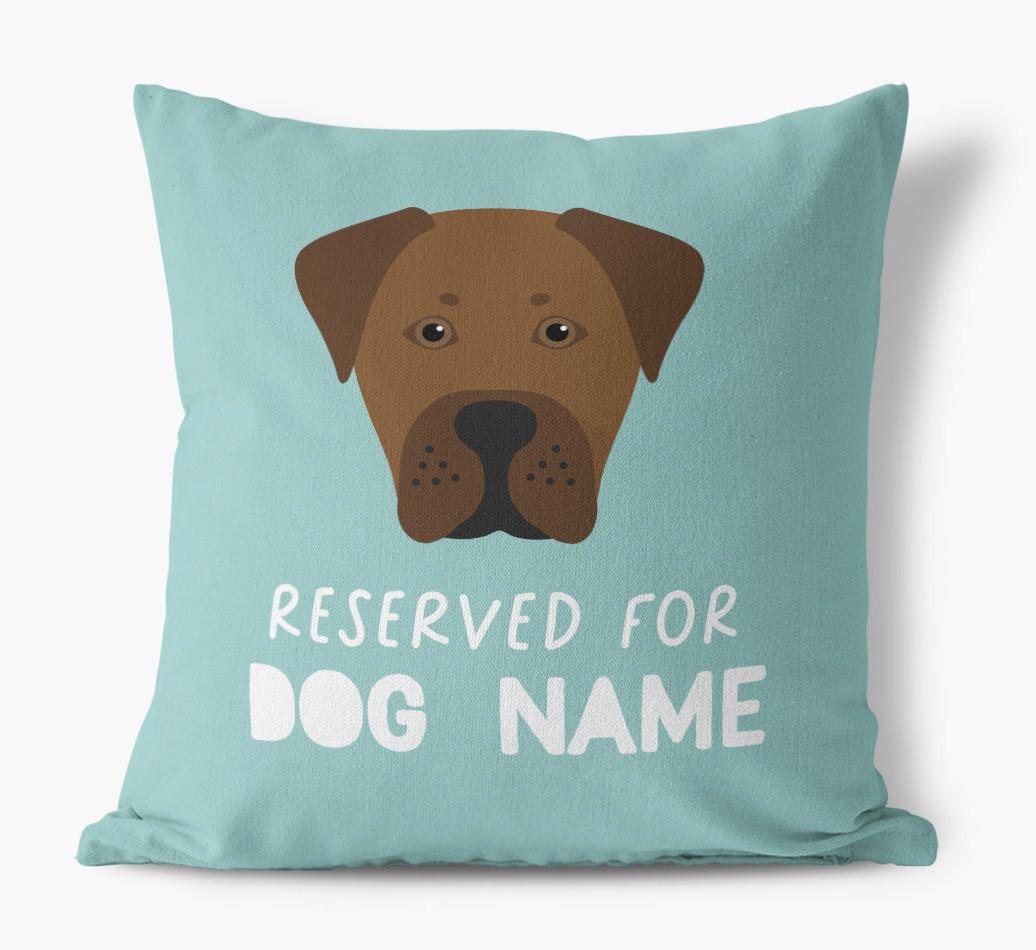Reserved For: Personalized {breedFullName} Canvas Pillow