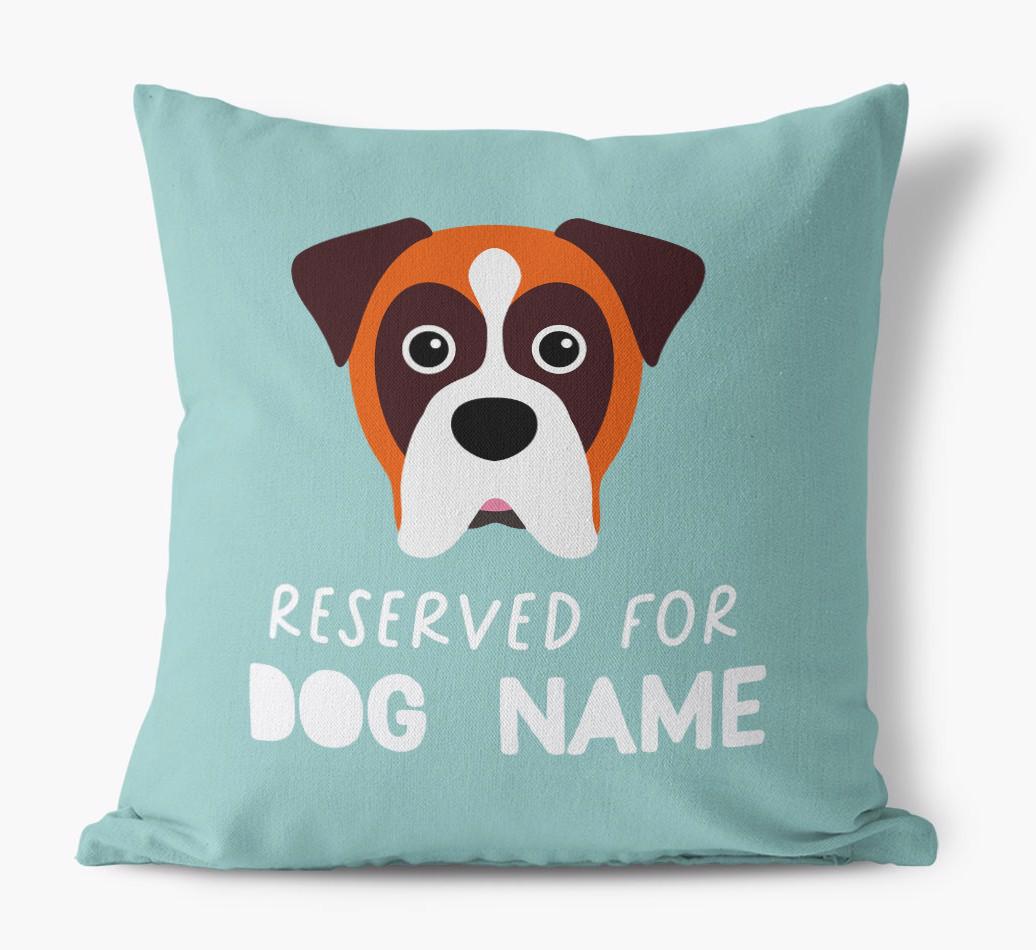 Reserved For: Personalized {breedFullName} Canvas Pillow