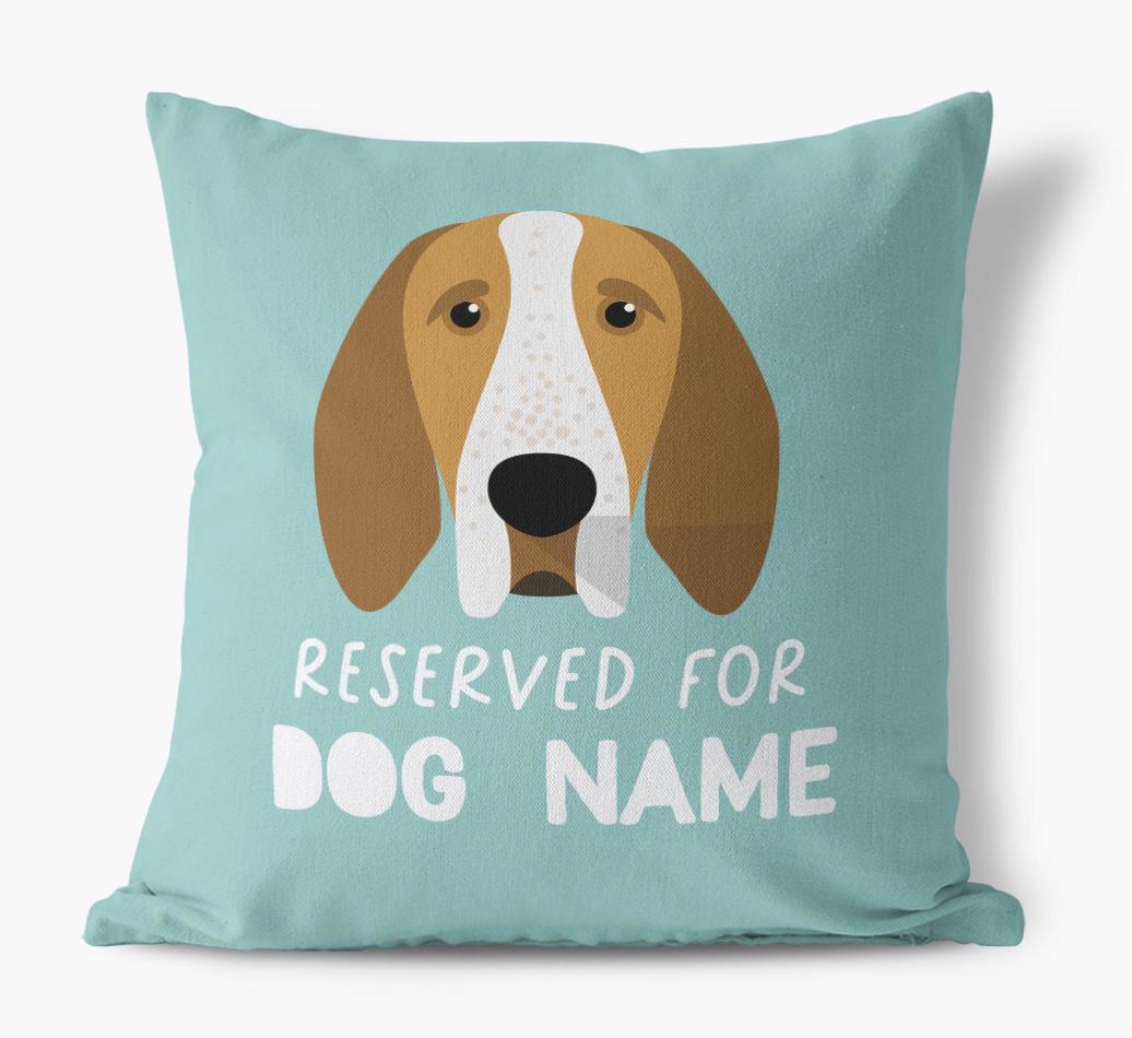 Reserved For: Personalized {breedFullName} Canvas Pillow