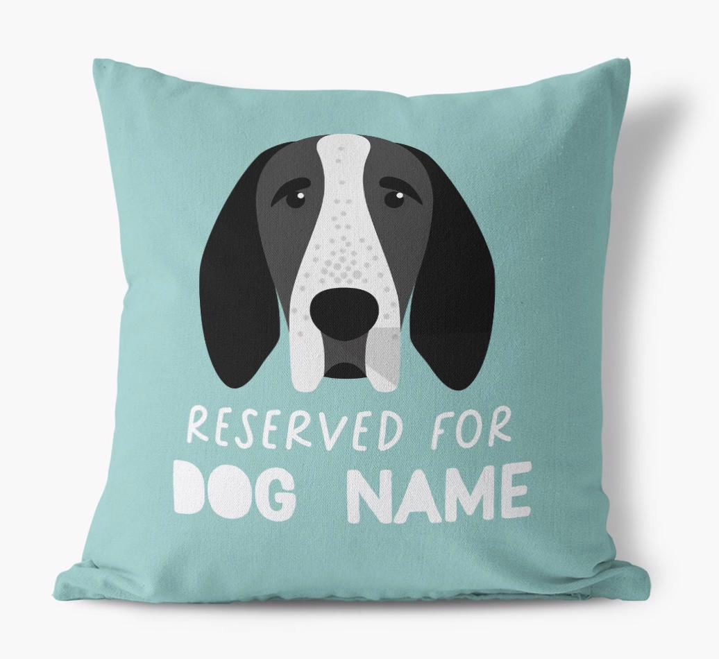Reserved For: Personalized {breedFullName} Canvas Pillow