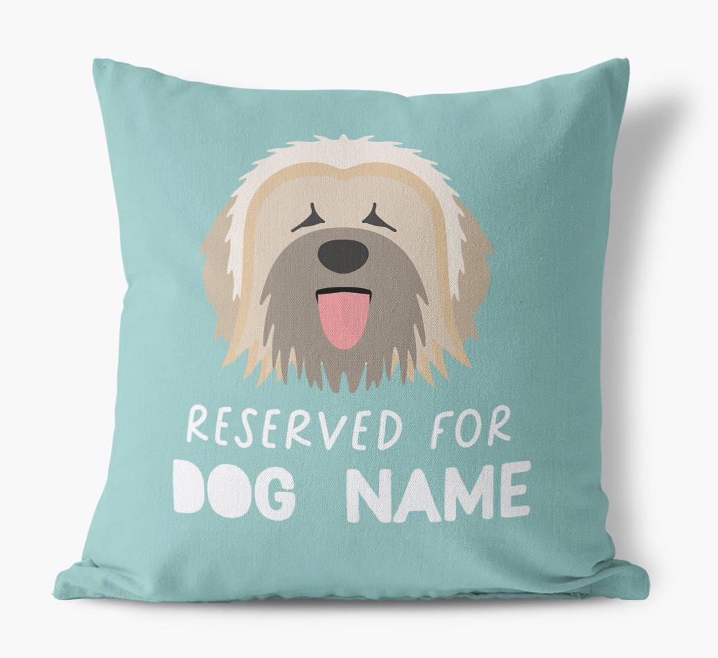 Reserved For: Personalized {breedFullName} Canvas Pillow