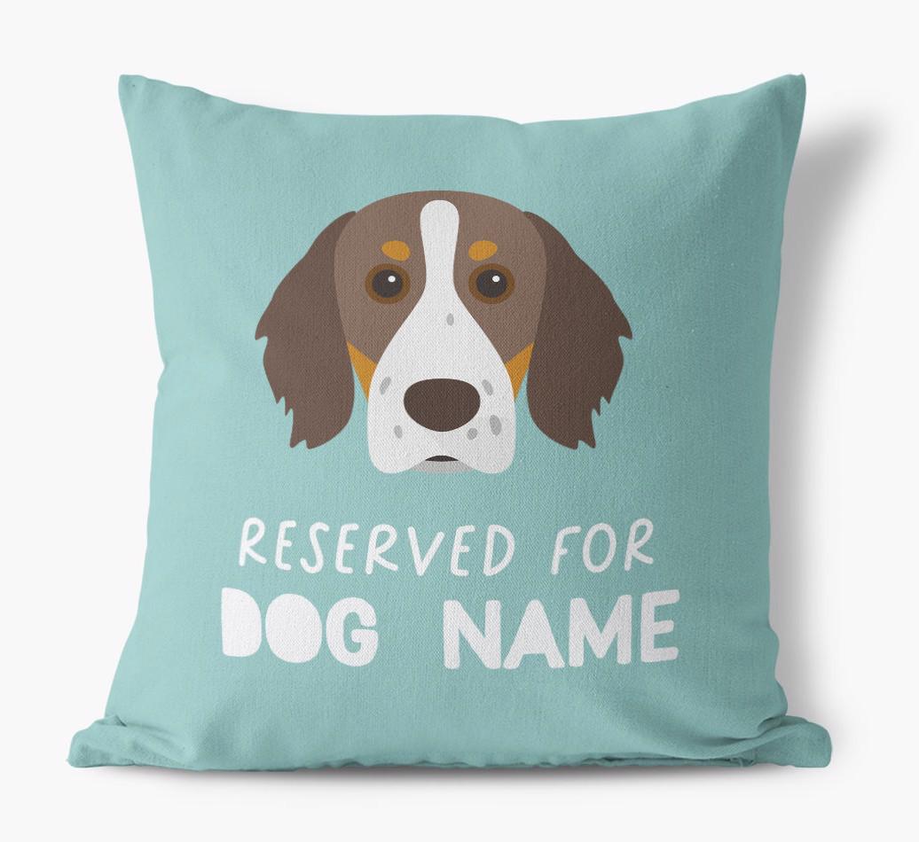 Reserved For: Personalized {breedFullName} Canvas Pillow