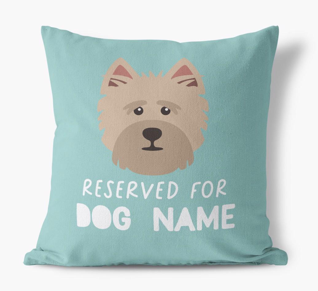 Reserved For: Personalized {breedFullName} Canvas Pillow