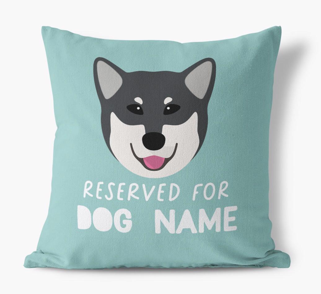 Reserved For: Personalized {breedFullName} Canvas Pillow