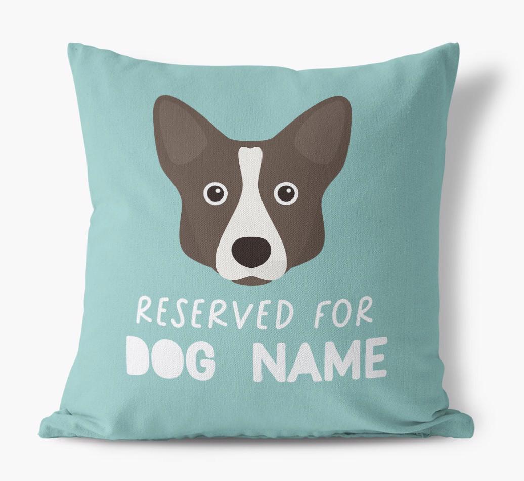 Reserved For: Personalized {breedFullName} Canvas Pillow