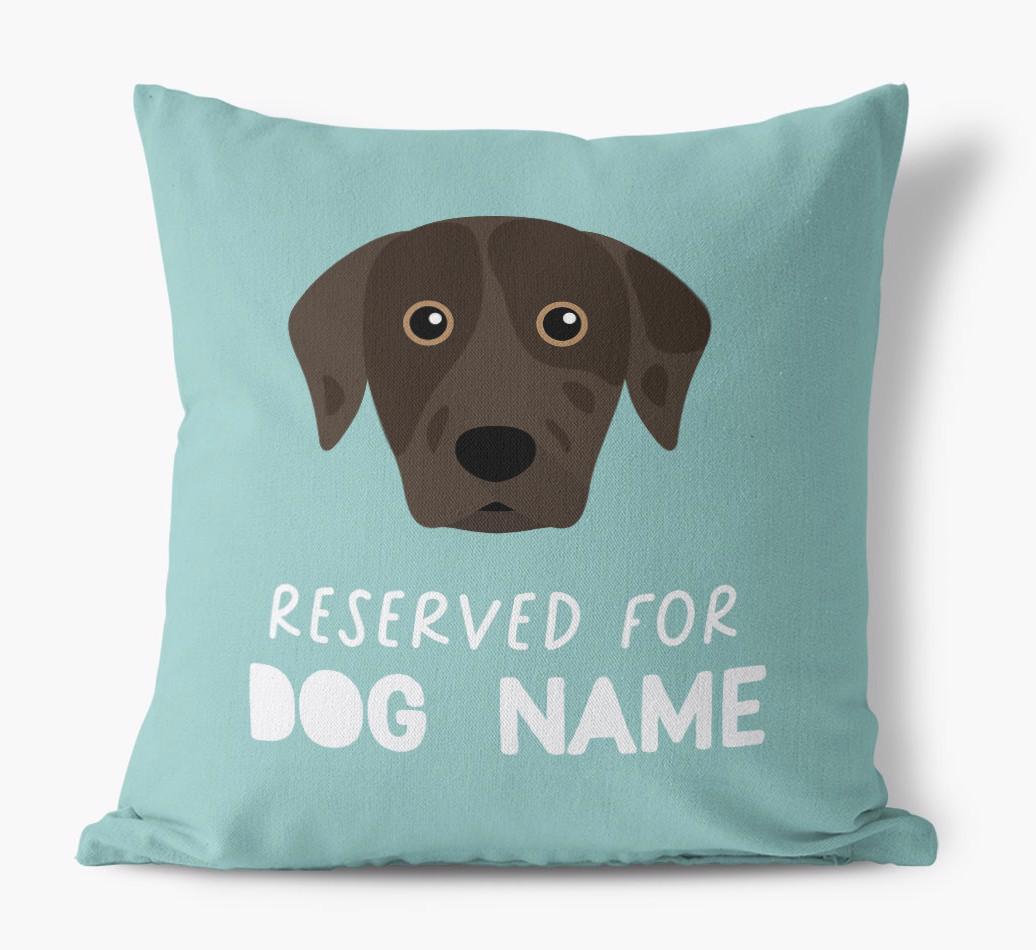 Reserved For: Personalized {breedFullName} Canvas Pillow