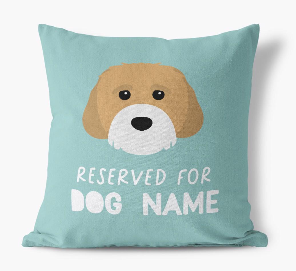 Reserved For: Personalized {breedFullName} Canvas Pillow