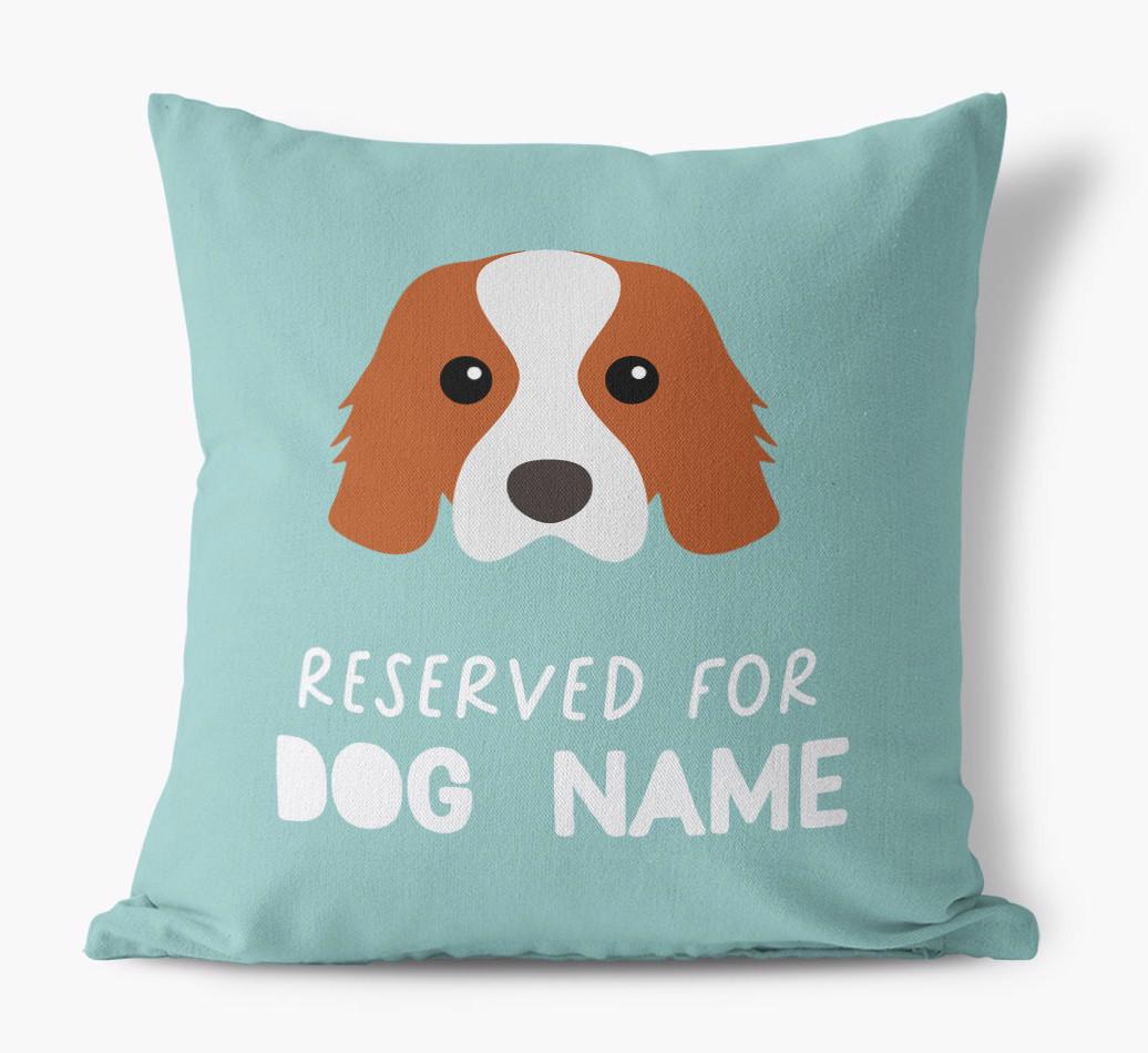Reserved For: Personalized {breedFullName} Canvas Pillow