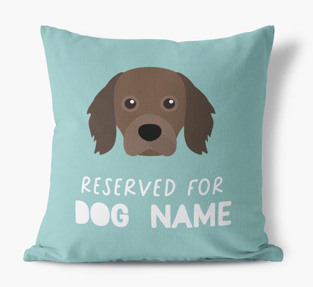 Reserved For: Personalized {breedFullName} Canvas Pillow