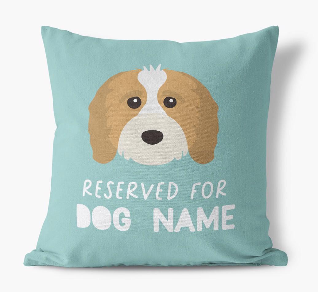 Reserved For: Personalized {breedFullName} Canvas Pillow