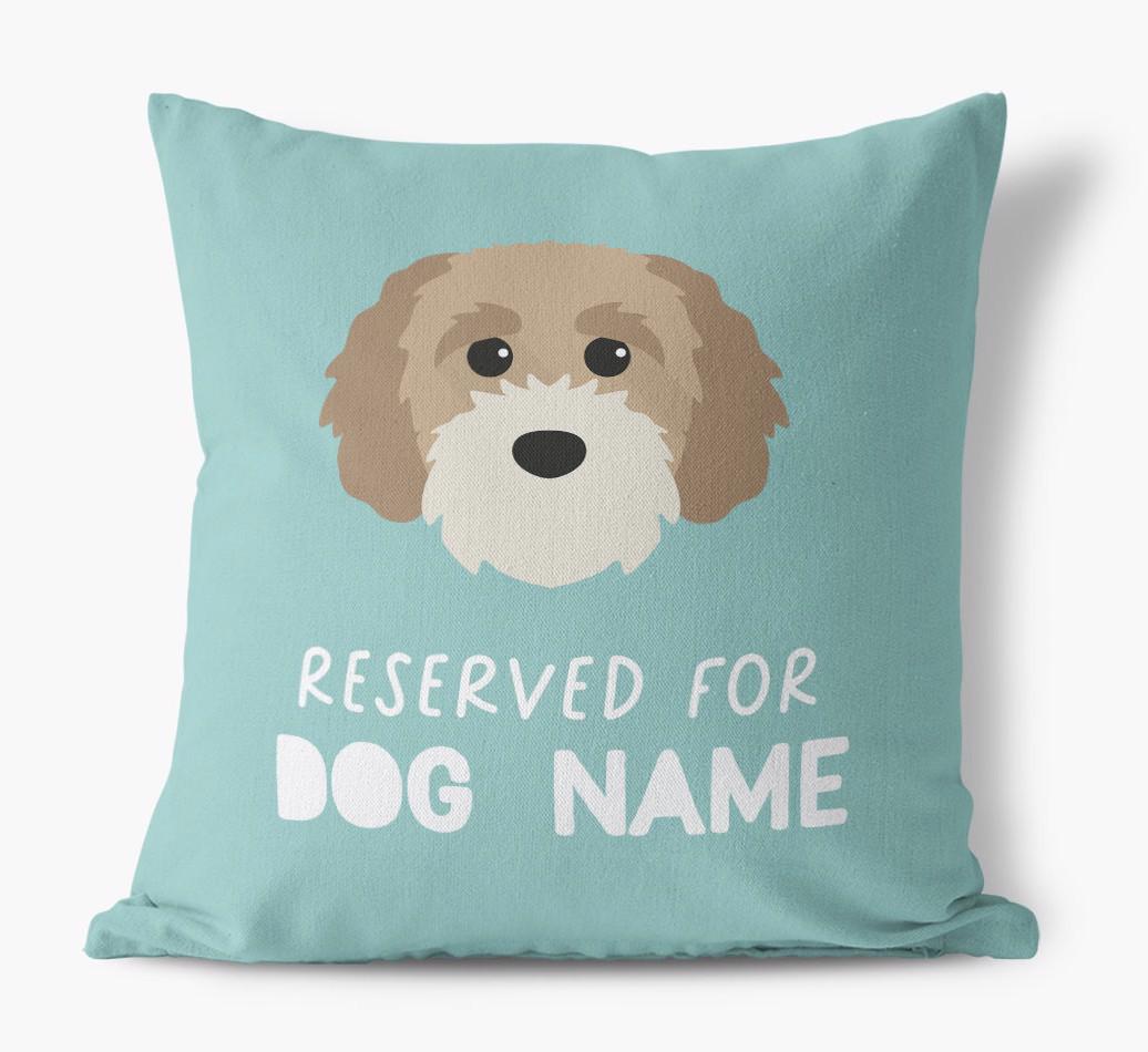 Reserved For: Personalized {breedFullName} Canvas Pillow