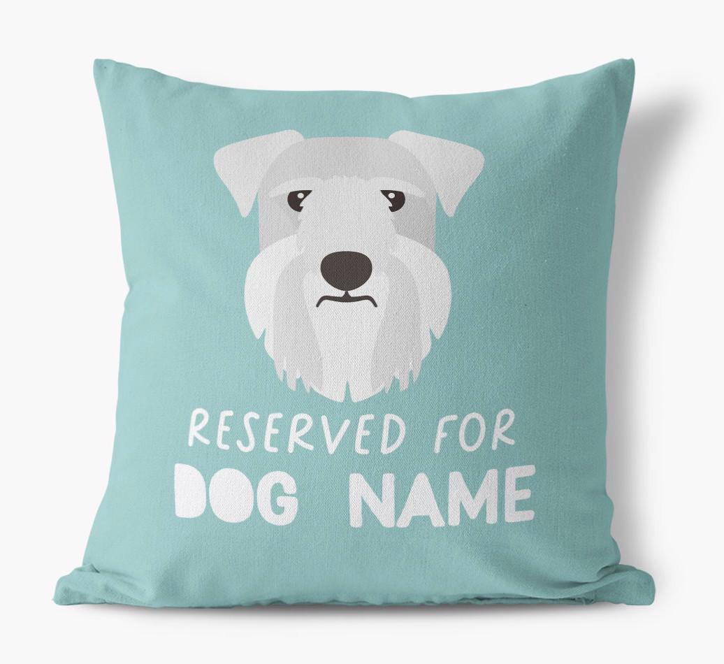 Reserved For: Personalized {breedFullName} Canvas Pillow
