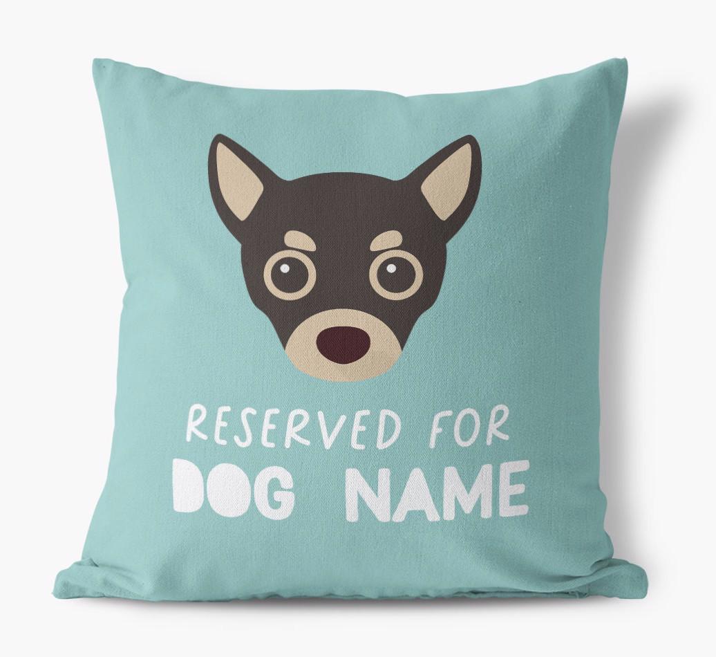 Reserved For: Personalized {breedFullName} Canvas Pillow