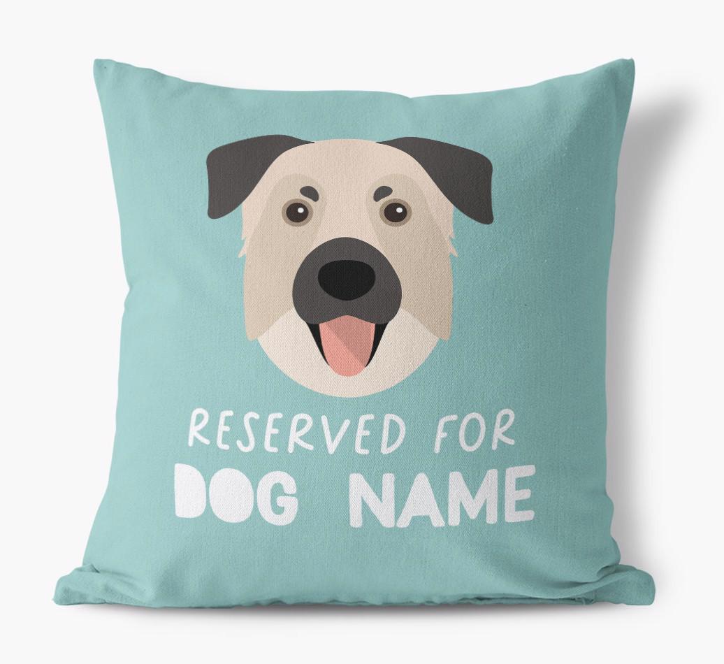 Reserved For: Personalized {breedFullName} Canvas Pillow