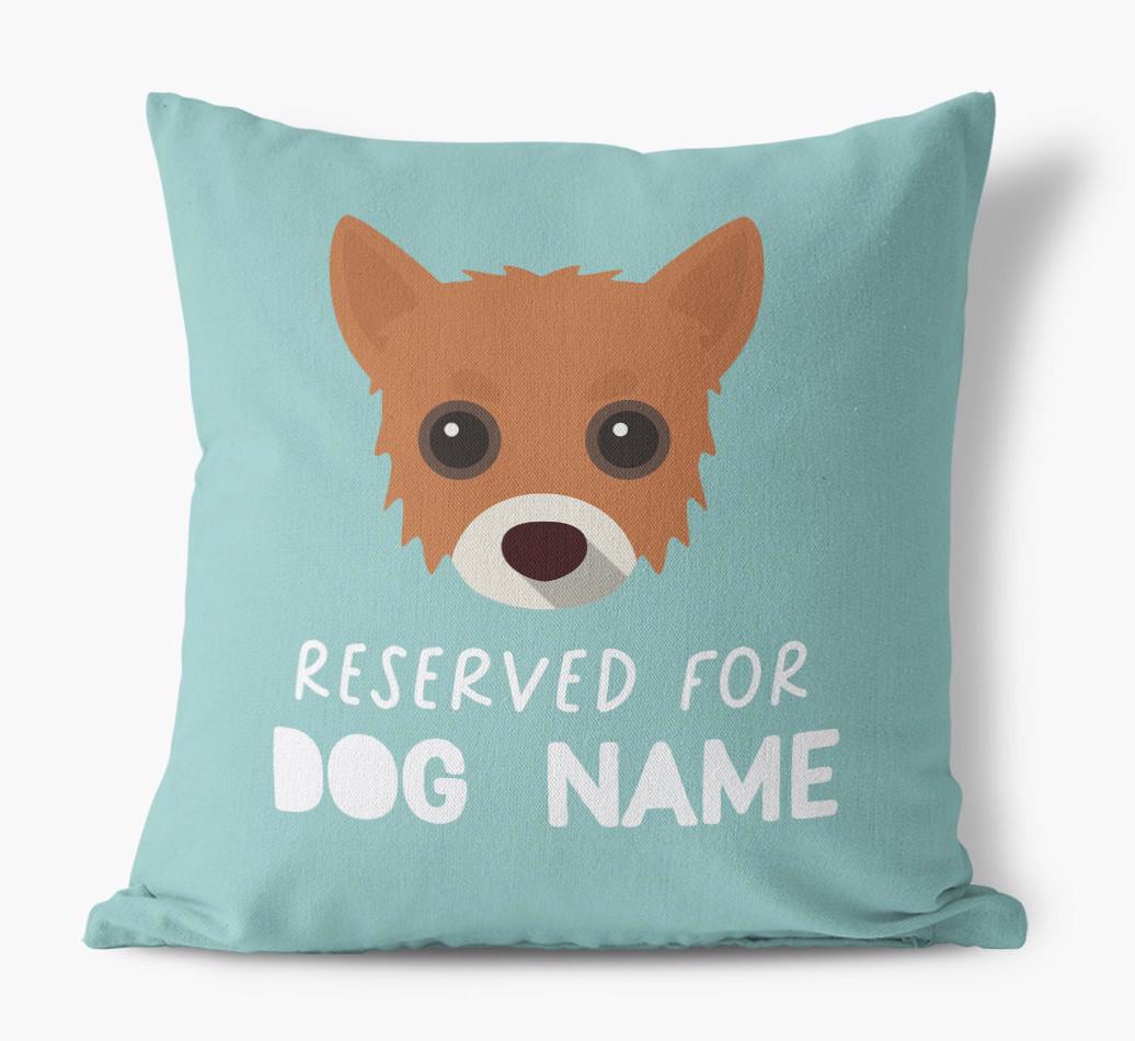 Reserved For: Personalized {breedFullName} Canvas Pillow