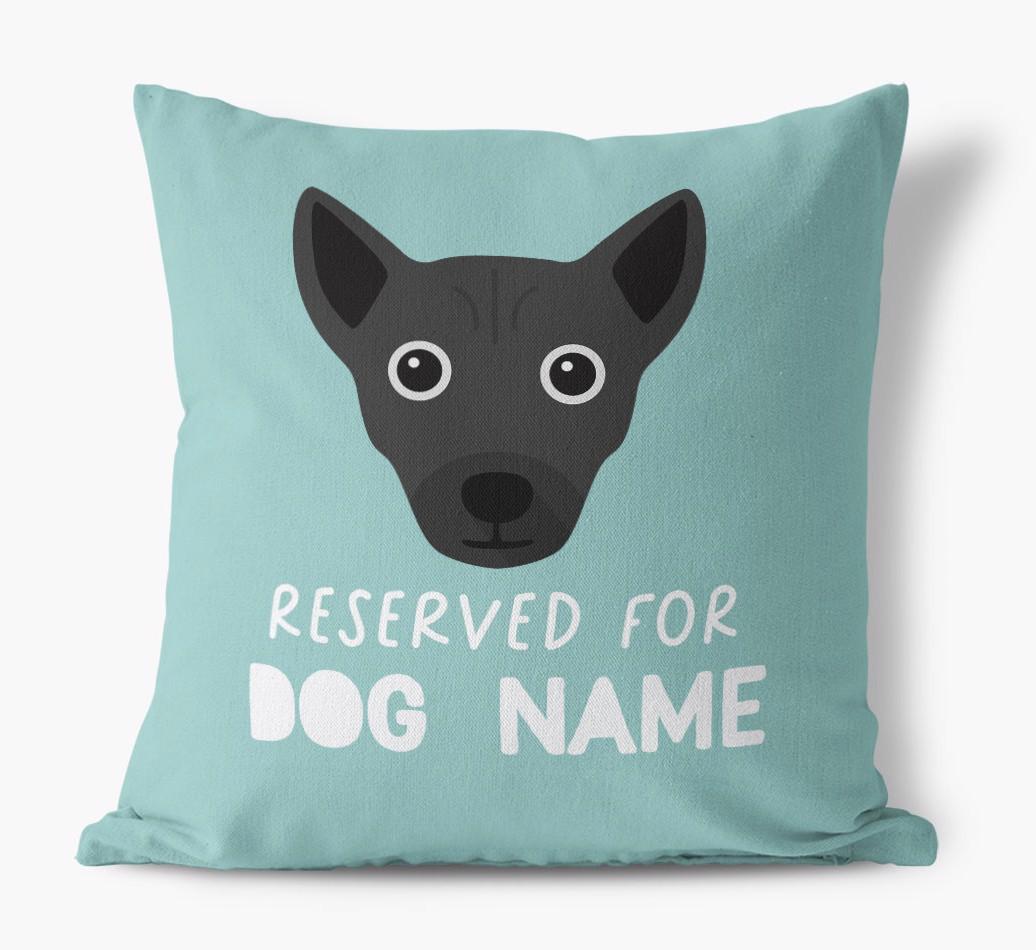 Reserved For: Personalized {breedFullName} Canvas Pillow