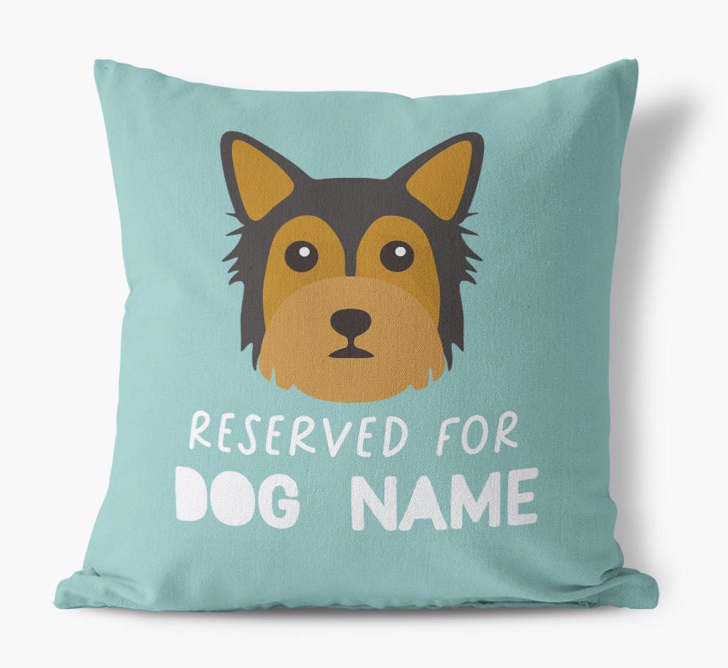 Reserved For: Personalized {breedFullName} Canvas Pillow