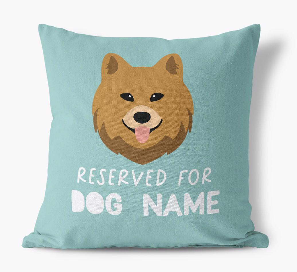 Reserved For: Personalized {breedFullName} Canvas Pillow