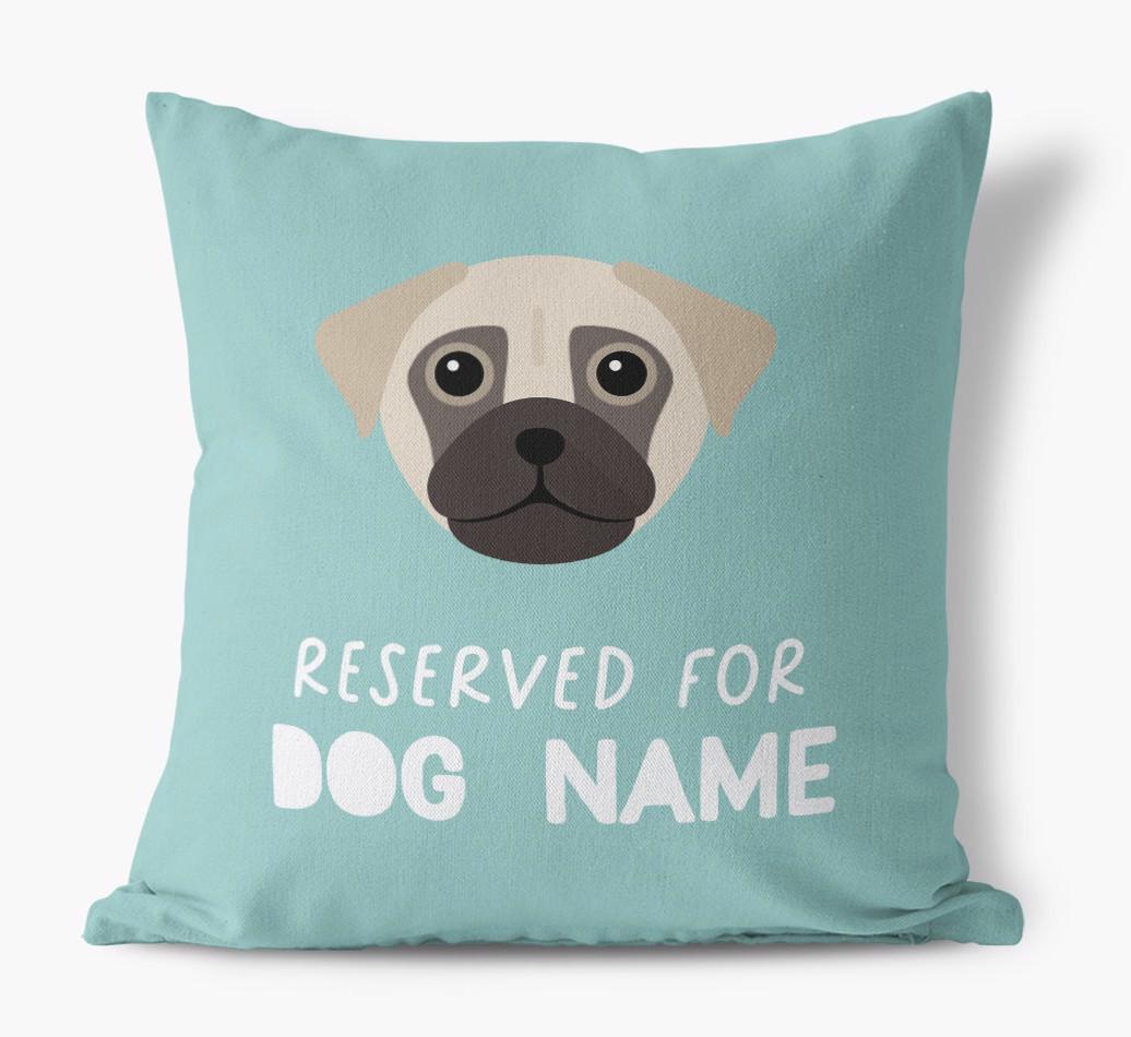 Reserved For: Personalized {breedFullName} Canvas Pillow