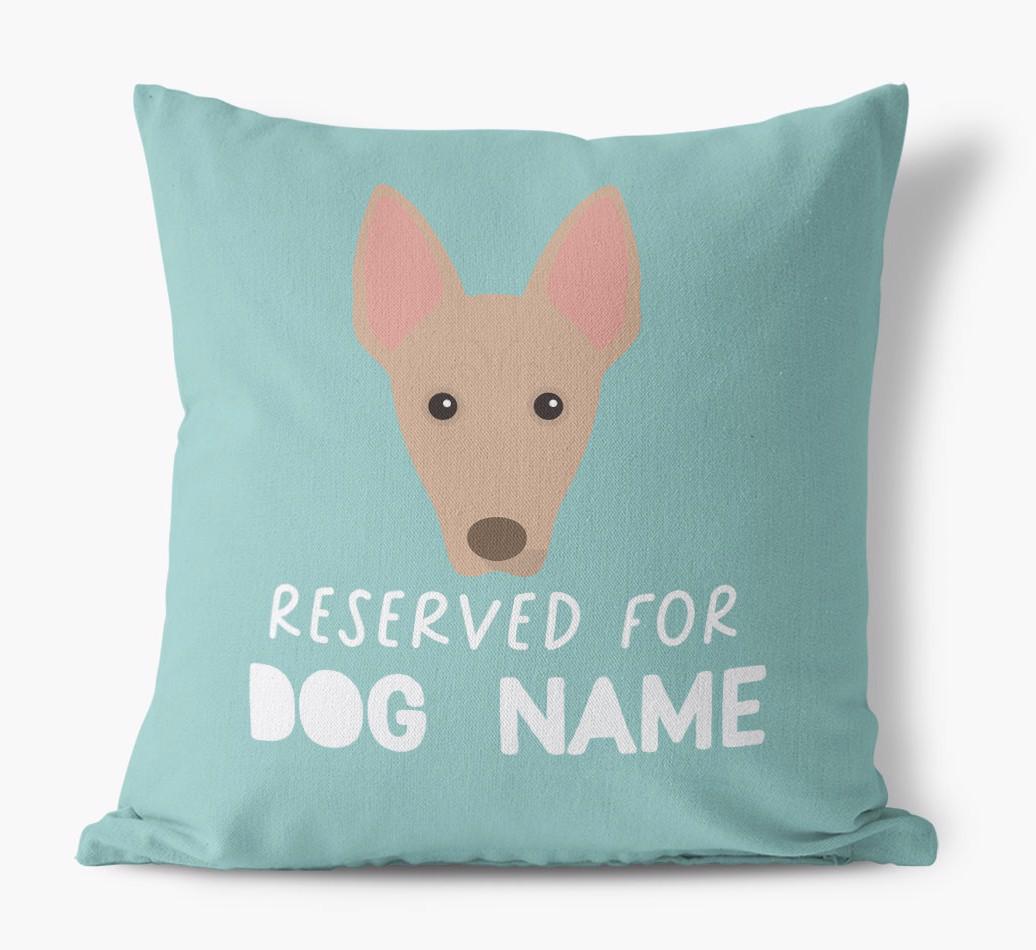 Reserved For: Personalized {breedFullName} Canvas Pillow
