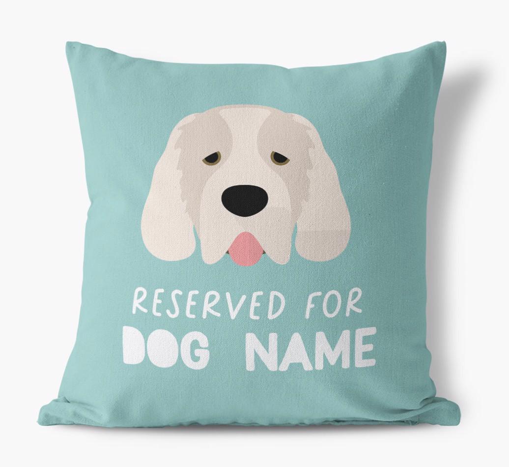 Reserved For: Personalized {breedFullName} Canvas Pillow