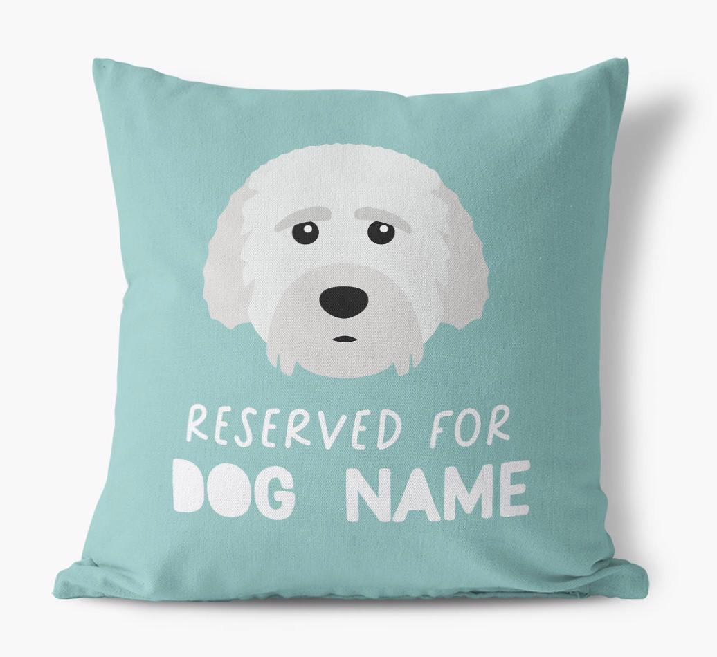 Reserved For: Personalized {breedFullName} Canvas Pillow